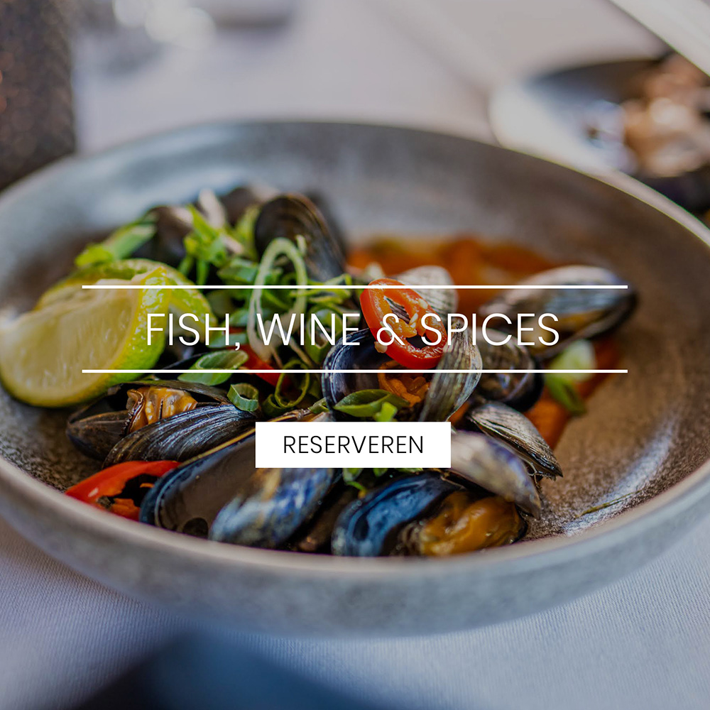 De Prins Restaurant Fish Wine Spices Hollandse product en internationale smaak-invloeden met passende wijnen. Vis Wijn Kruiden.